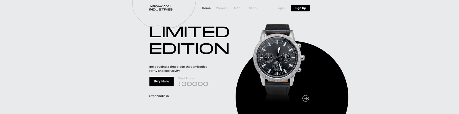 Black Bold Texts Login Page Wireframe Website UI Prototype (1920 x 480 px) (1)